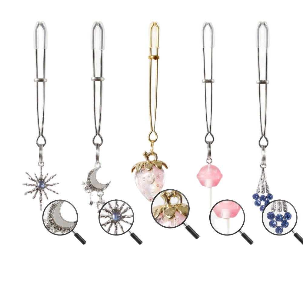 Body Jewelry Charms - Pinzas para pezones largas con tensión