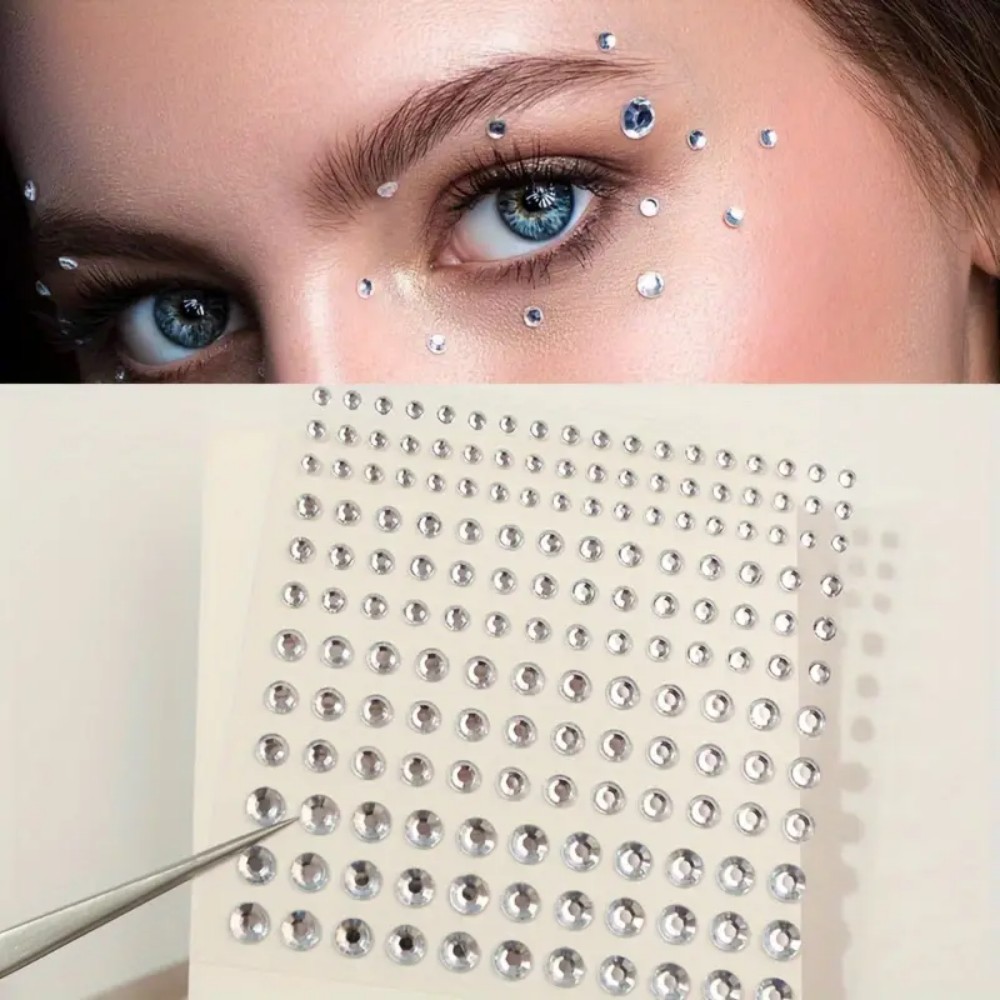 Body Jewelry Piercing - 165 pegatinas autoadhesivas de diamantes de