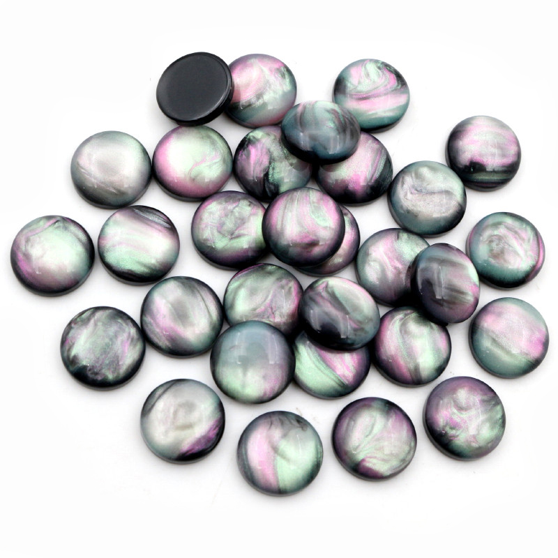 Body Jewelry Top - 40 Uds. Cabujones redondos de resina