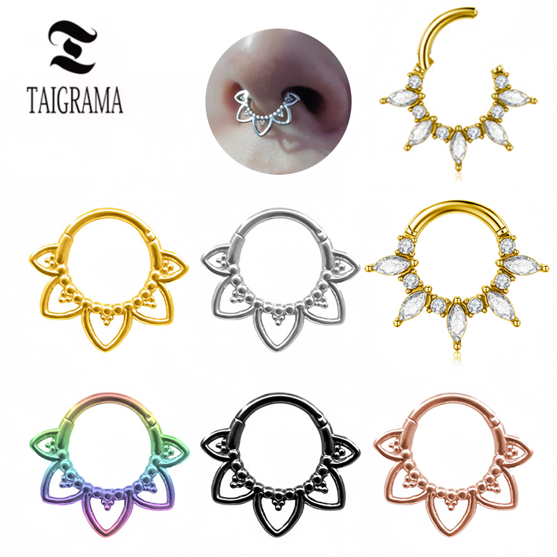 Clicker Ring Seamless - Anillo de nariz de acero inoxidable