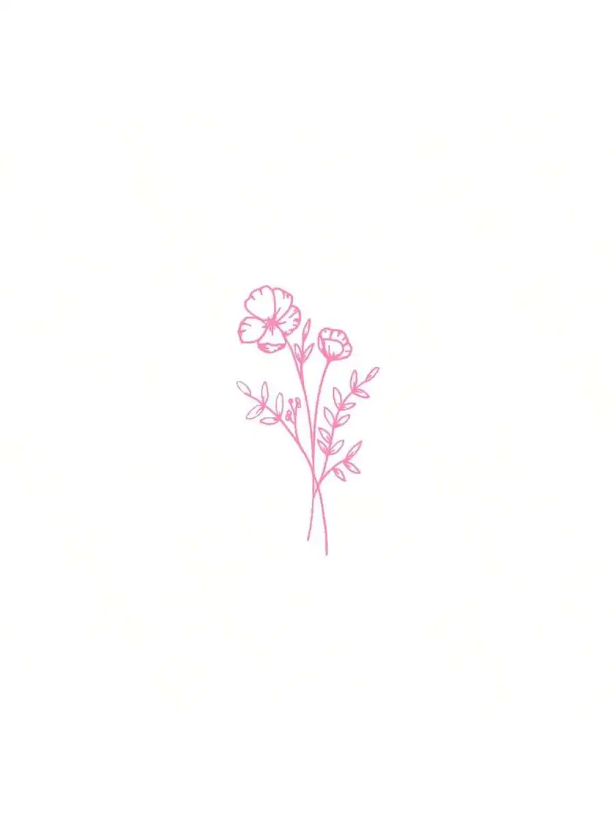 Body Jewelry Piercing - 1 pegatina de flores silvestres para