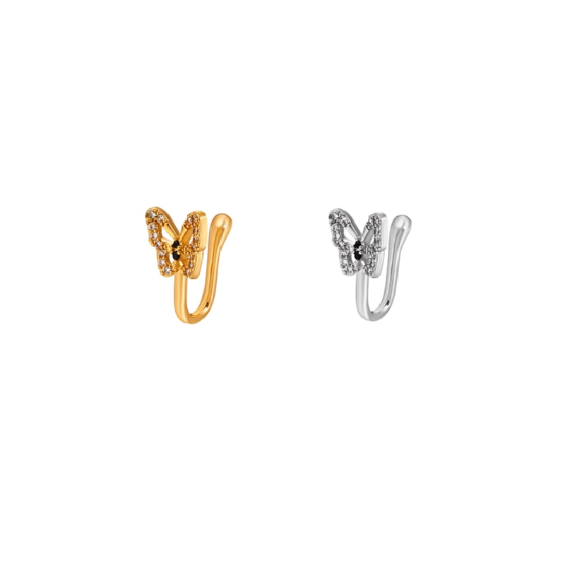 Body Jewelry Nose Studs - 1 Uds. Anillo de imitación para