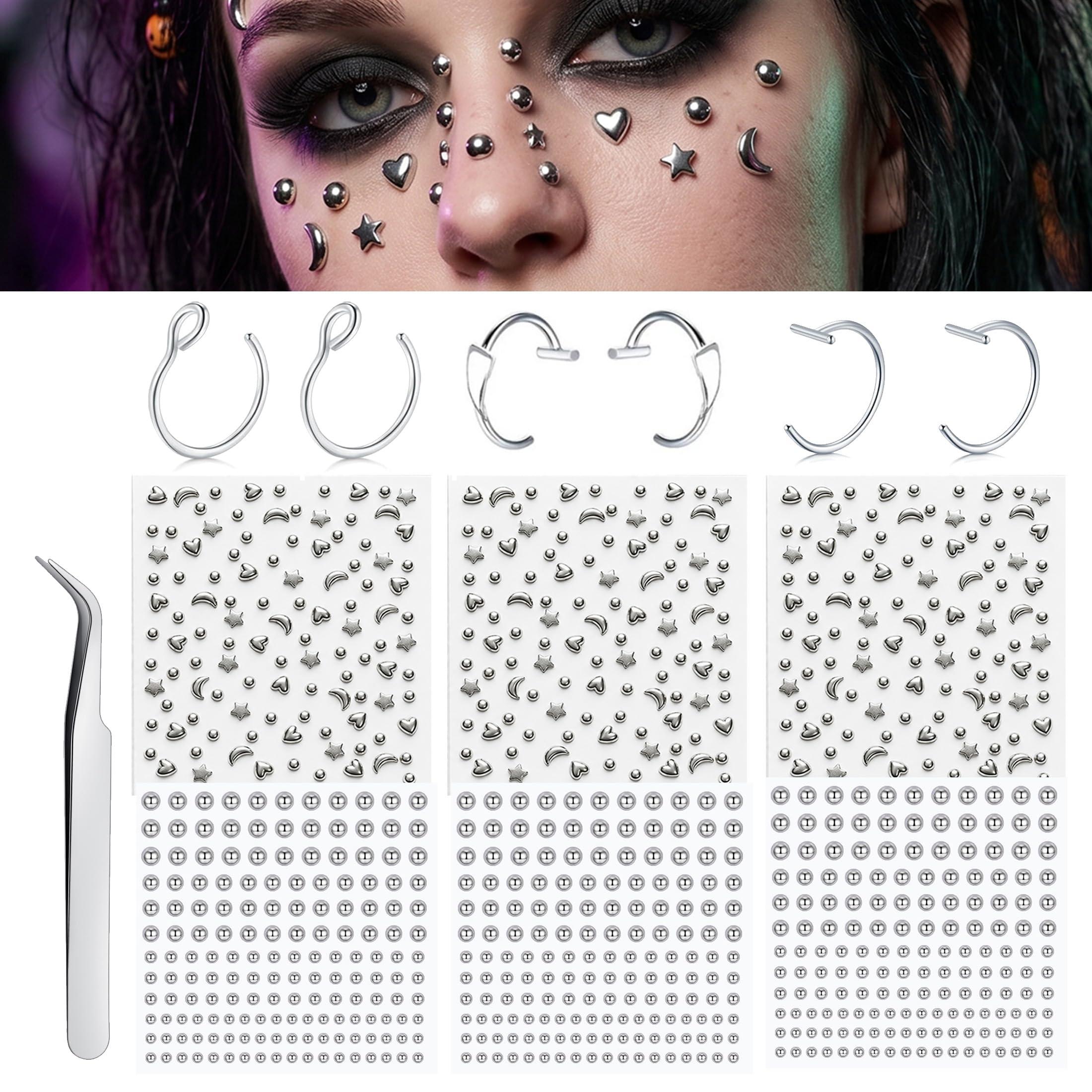 Body Jewelry Piercing - Piercings Falsos Adhesivos: Bolas para la