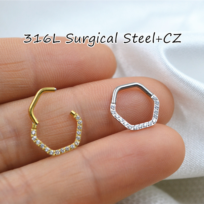 Clicker Ring Seamless - 10 unids/lote 316L anillo de segmento