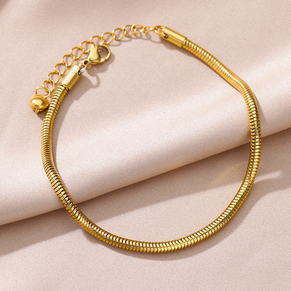 Body Jewelry Leg Chain - Tobilleras de acero inoxidable para mujer,