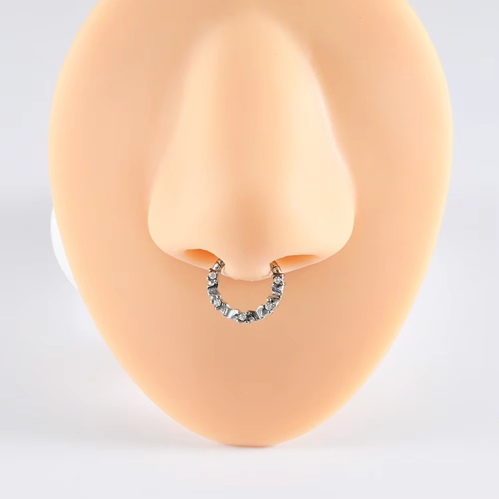 Body Jewelry Septum - 1 unidad Anillo clicker de acero
