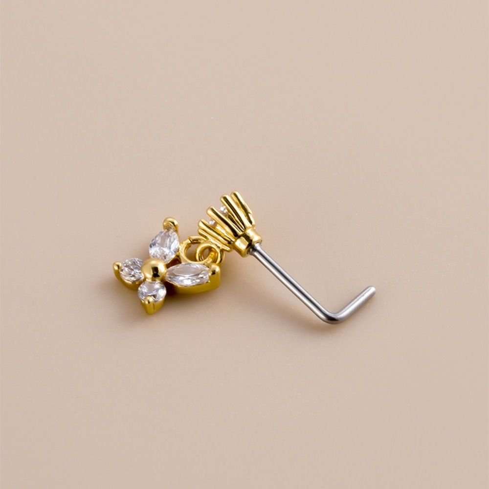Body Jewelry Nose Studs - Piercing de Acero Inoxidable para Nariz