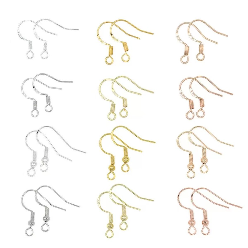 Body Jewelry Top - Ganchos para Pendientes Chapados en Oro,