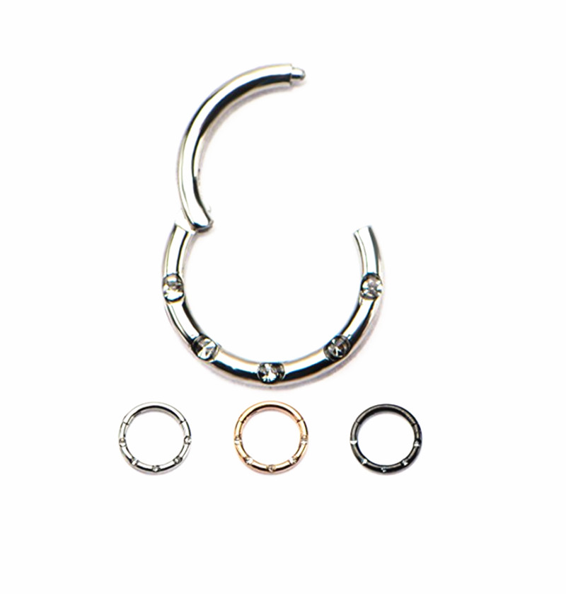 20 unids/lote gemas de acero i - Clicker Ring Seamless reseña y precio