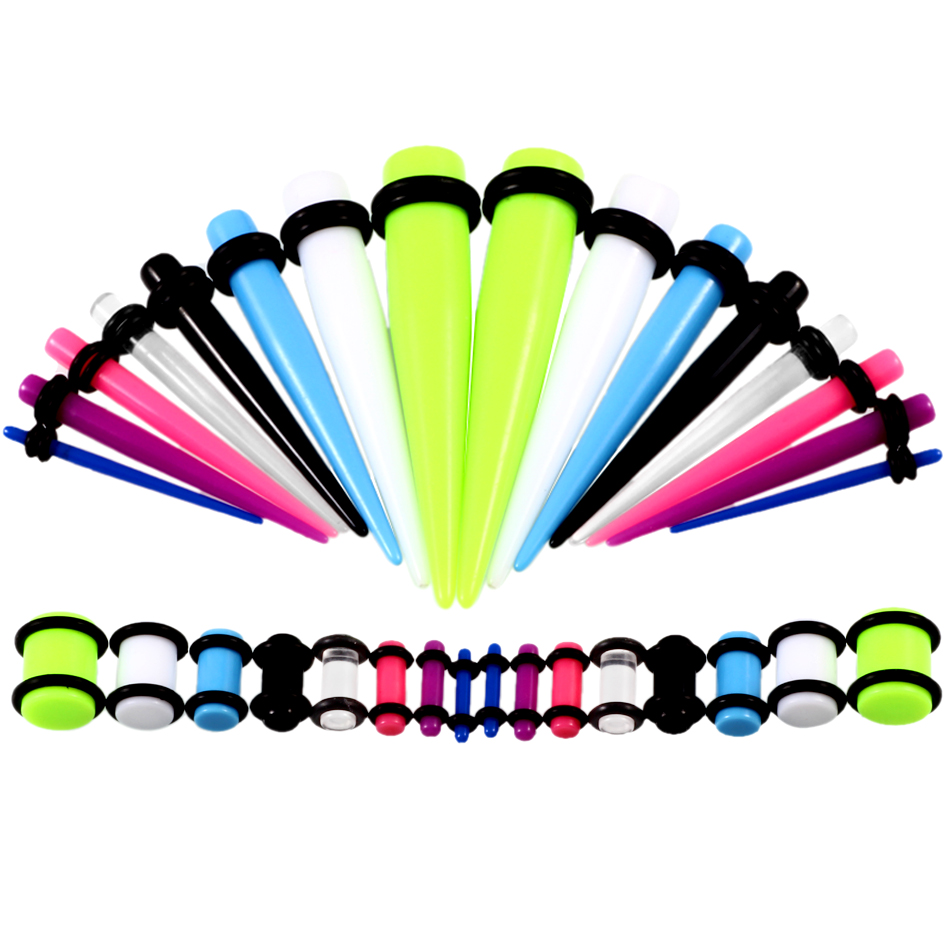 36 unids/lote calibre de oreja - Body Jewelry Gauges reseña y precio