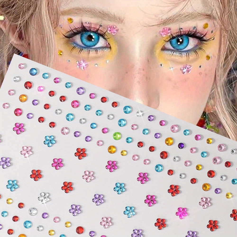 1 Hoja de Adhesivos Brillantes - Body Jewelry Art reseña y precio