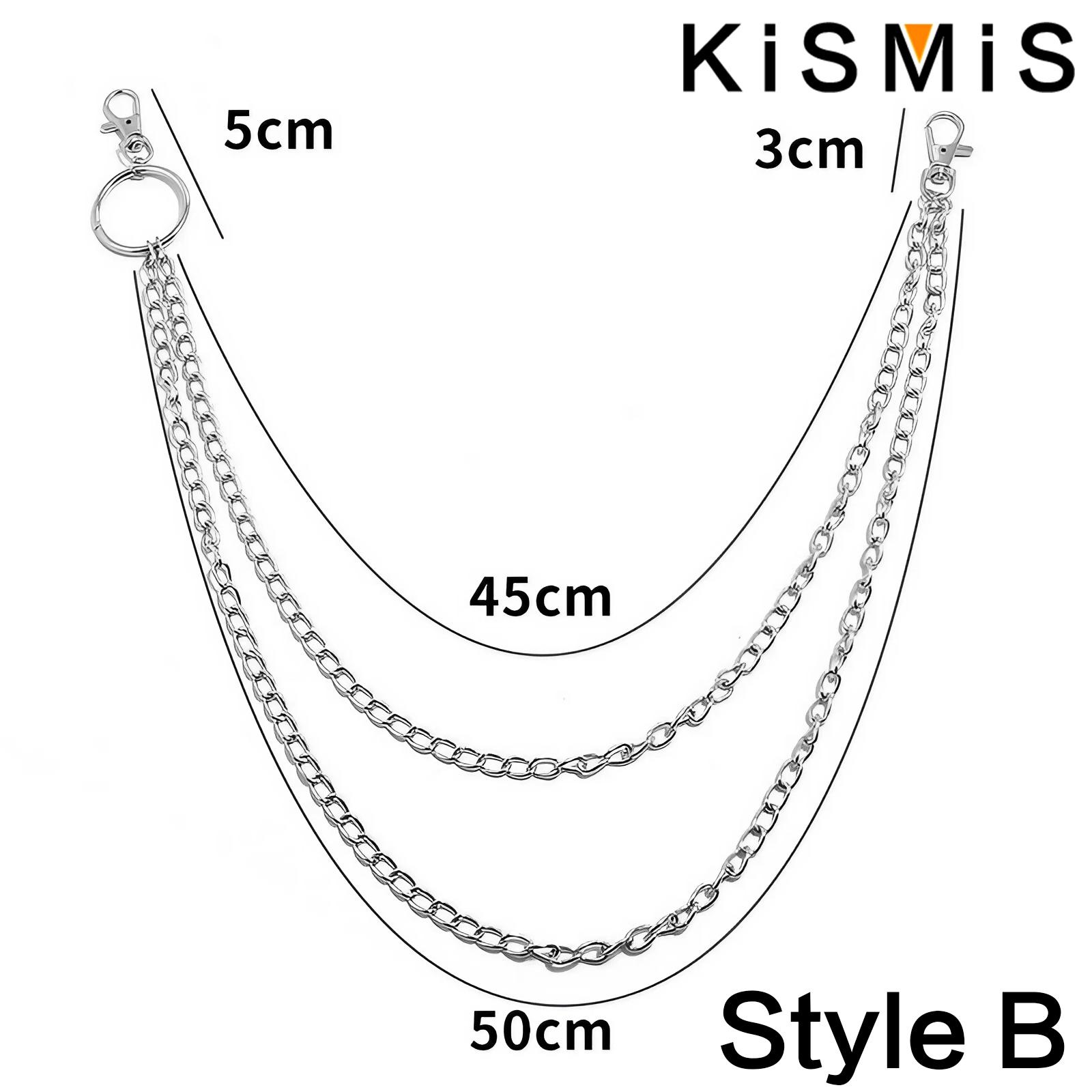 KISMIS 1PC Llavero Punk Street - Body Jewelry Leg Chain reseña y precio