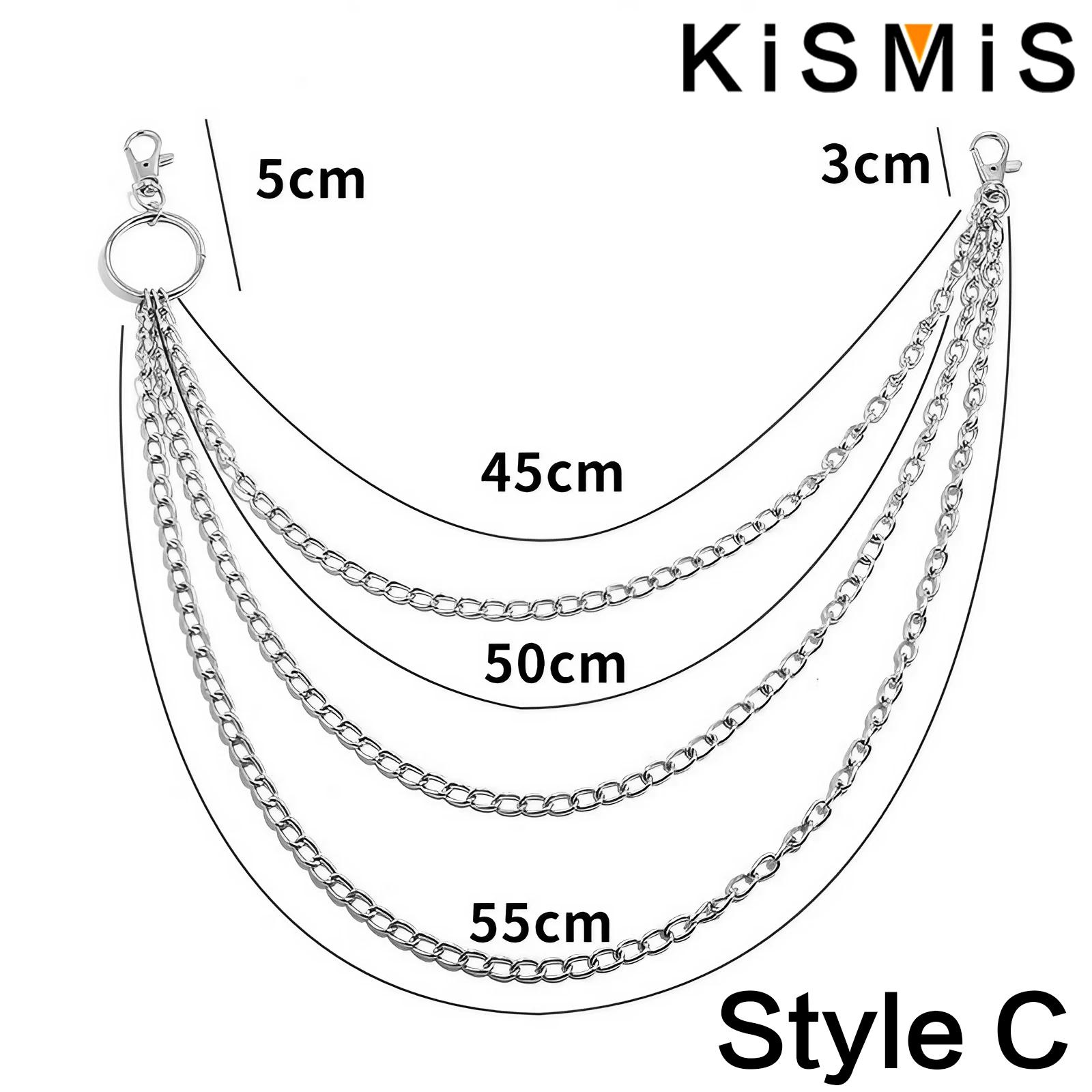 KISMIS 1PC Llavero Punk Street - Body Jewelry Leg Chain reseña y precio
