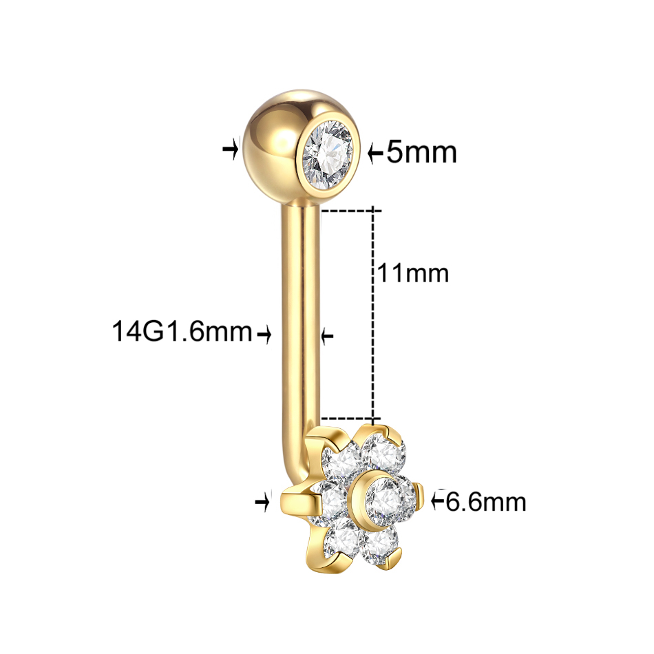 1 pieza de titanio Christina P - Body Jewelry Vch reseña y precio