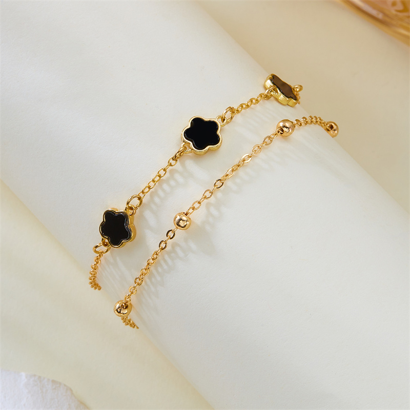 2 unids/set tobillera de trébo - Body Jewelry Leg Chain reseña y precio