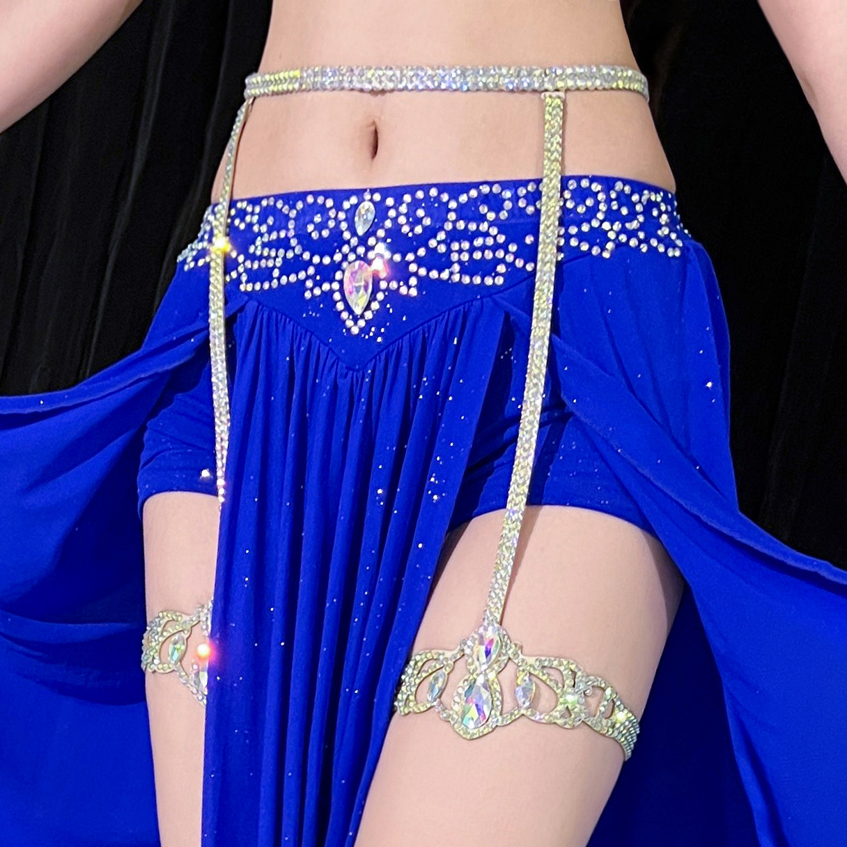Ropa de danza del vientre feme - Body Jewelry Leg Chain reseña y precio