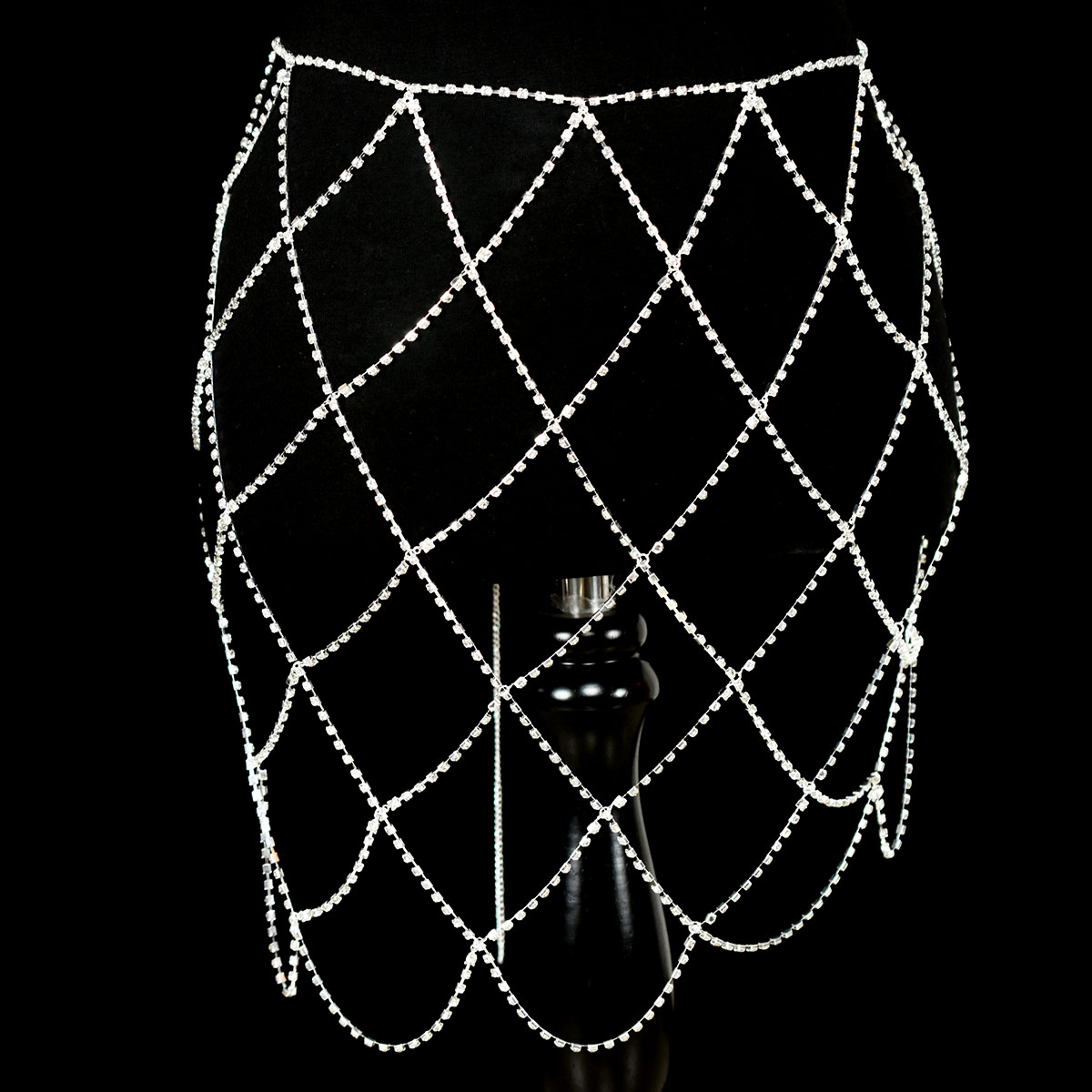 Falda de cintura de malla con  - Body Jewelry Art reseña y precio