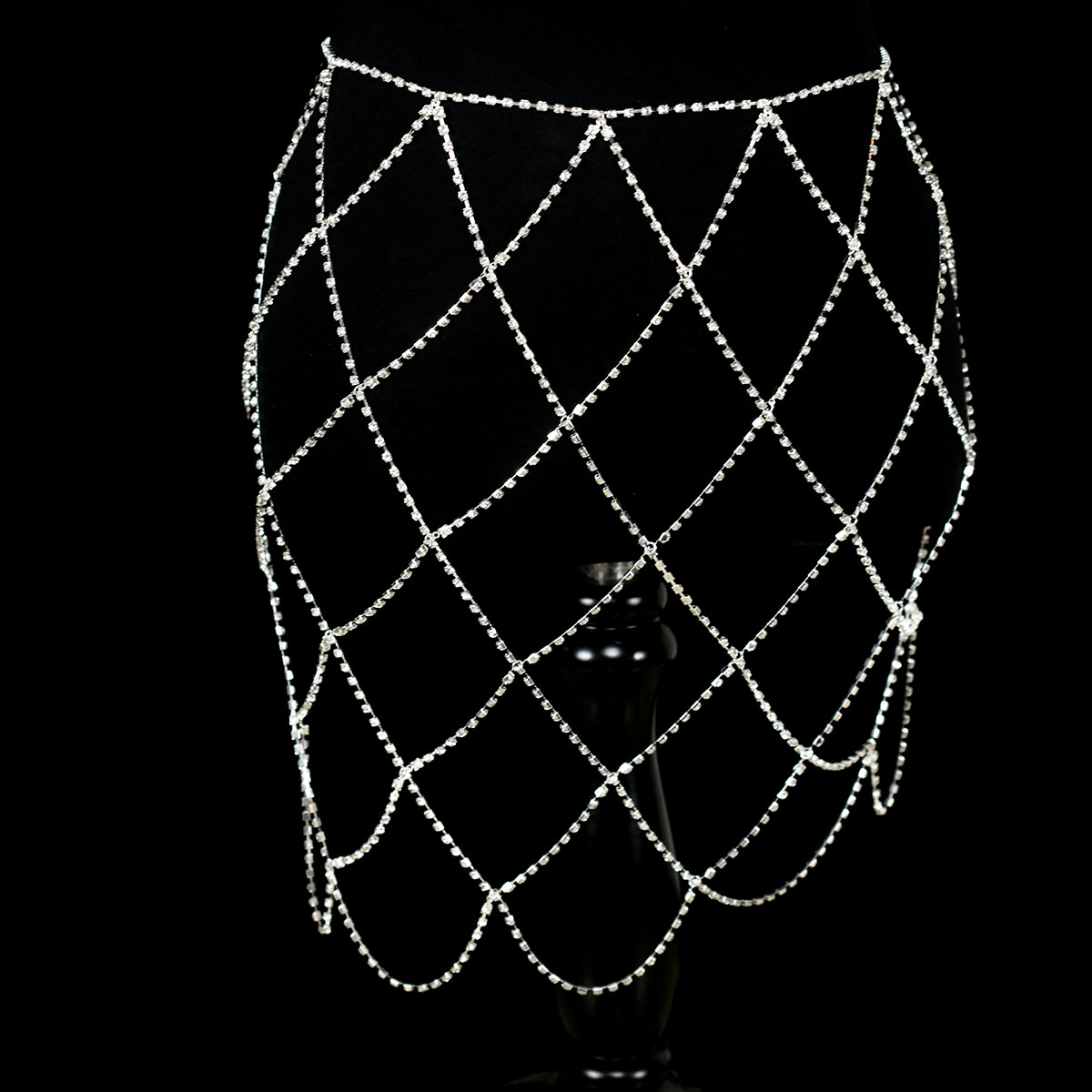 Falda de cintura de malla con  - Body Jewelry Art reseña y precio
