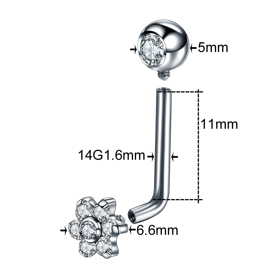 Piercings Christina de flor de - Body Jewelry Vch reseña y precio