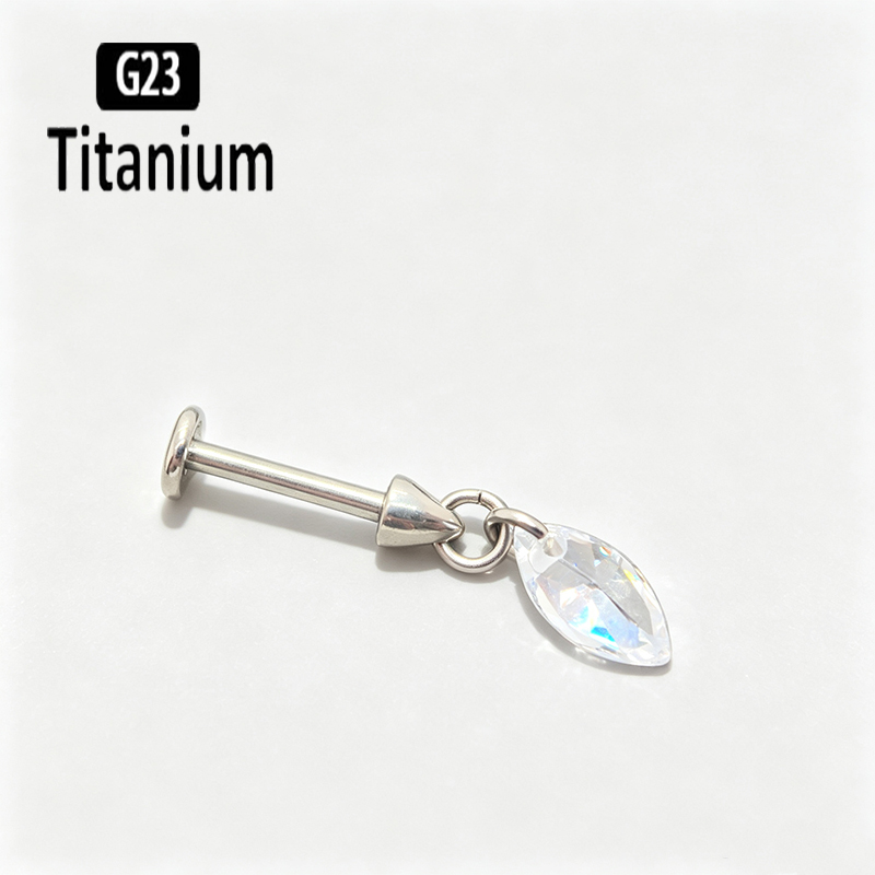 Piercing de Titanio G23 con Ro - Body Jewelry Vertical Labret reseña y precio