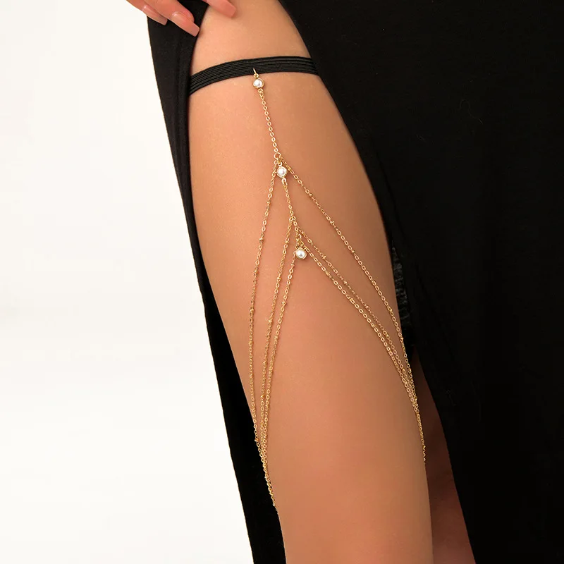 Cadena de muslo bohemia de mod - Body Jewelry Leg Chain reseña y precio