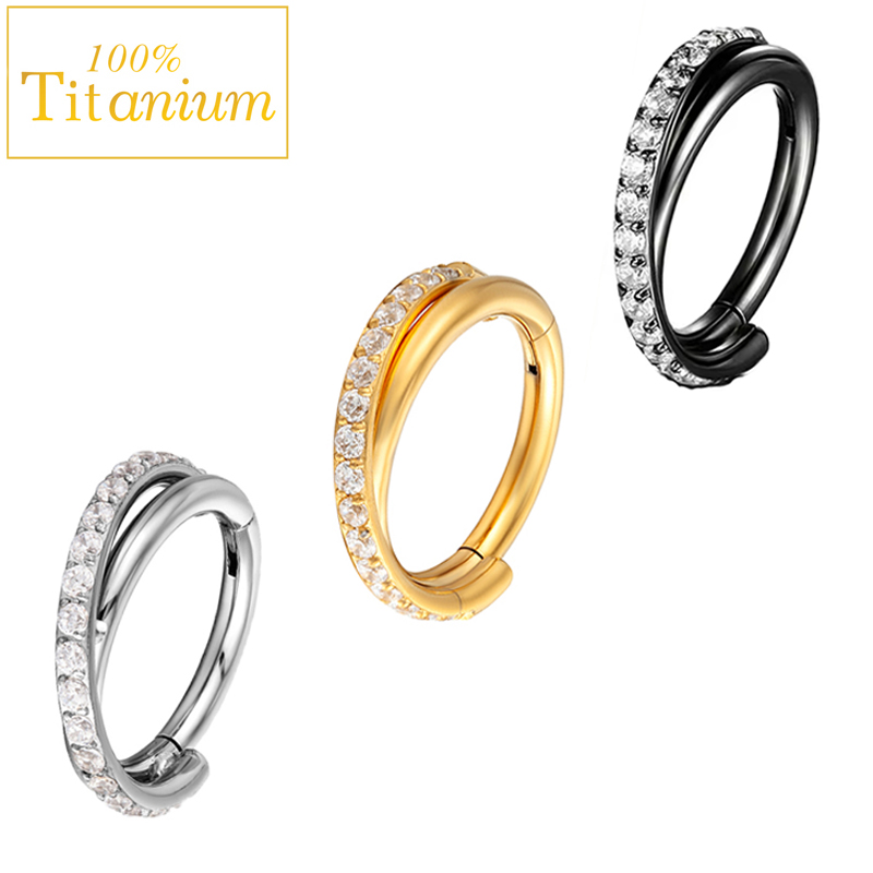 Pendiente de titanio grado G23 - Clicker Ring Seamless reseña y precio