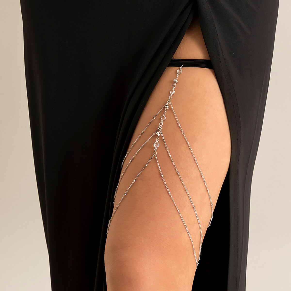 Banda elástica bohemia de cris - Body Jewelry Leg Chain reseña y precio