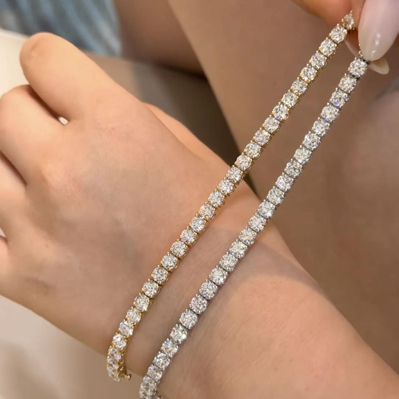 Pulsera de diamantes creados e - Body Jewelry Vch reseña y precio