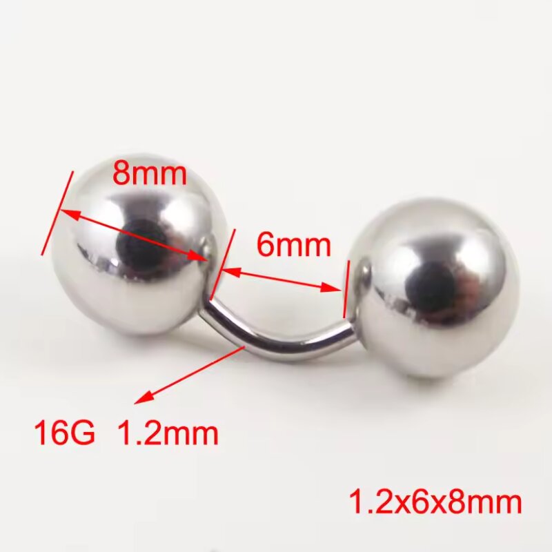 1 pieza bola grande 316L rosca - Body Jewelry Vch reseña y precio