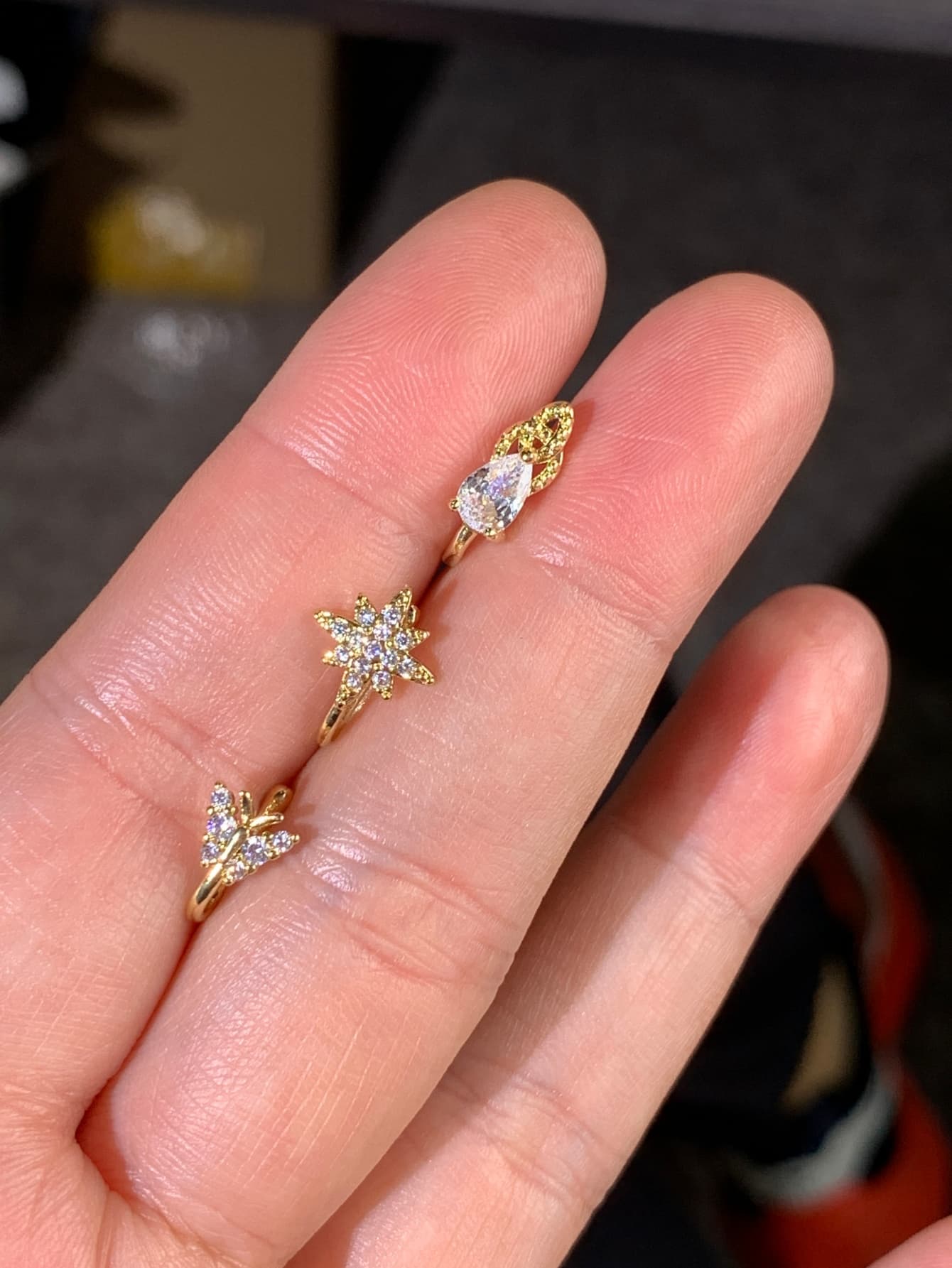 Juego de 3 piezas de pinzas pa - Body Jewelry Nose Studs reseña y precio