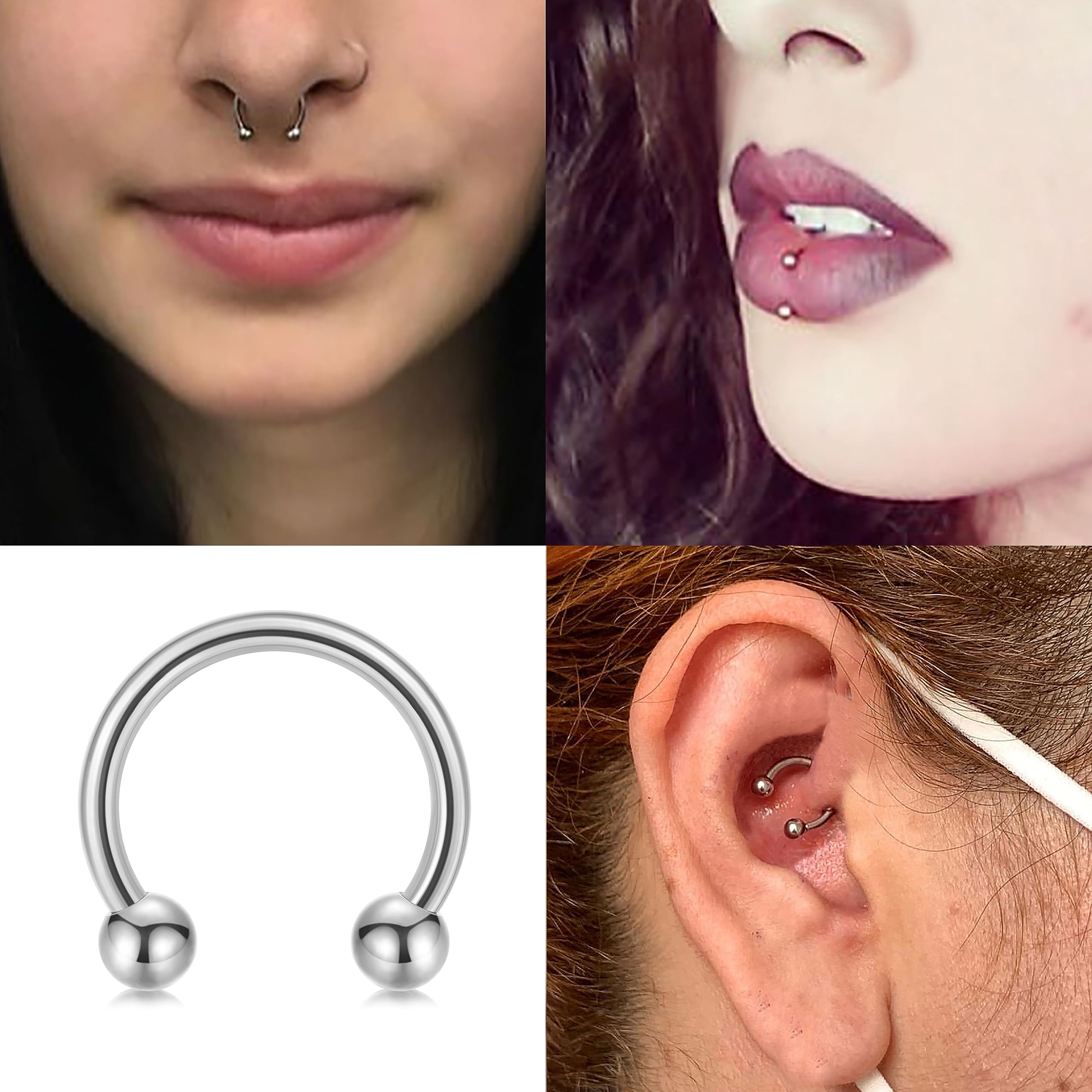 14G 16G joyería para el tabiqu - Body Jewelry Septum reseña y precio