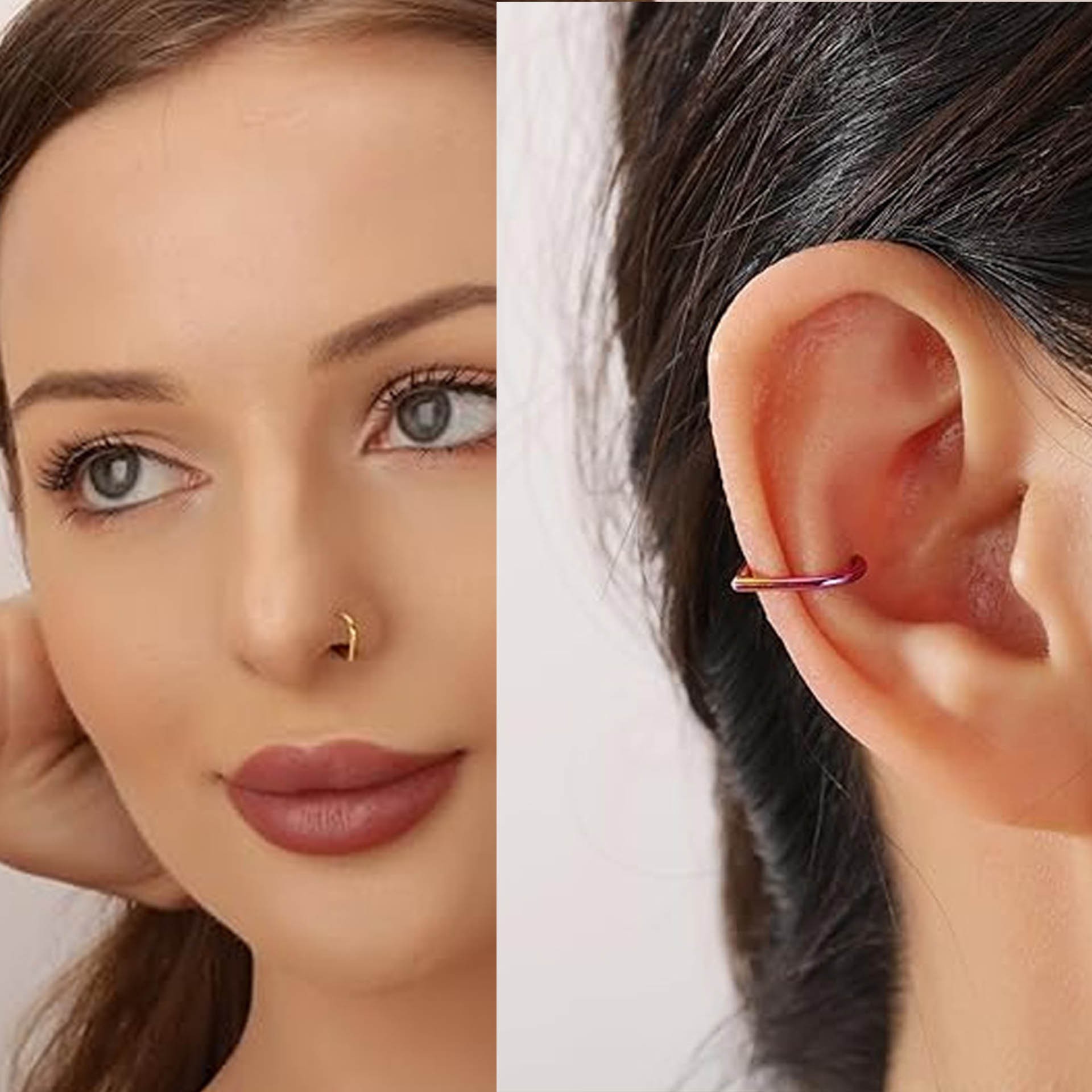 Juego de 5 Anillos de Nariz Fa - Body Jewelry Nose Studs reseña y precio