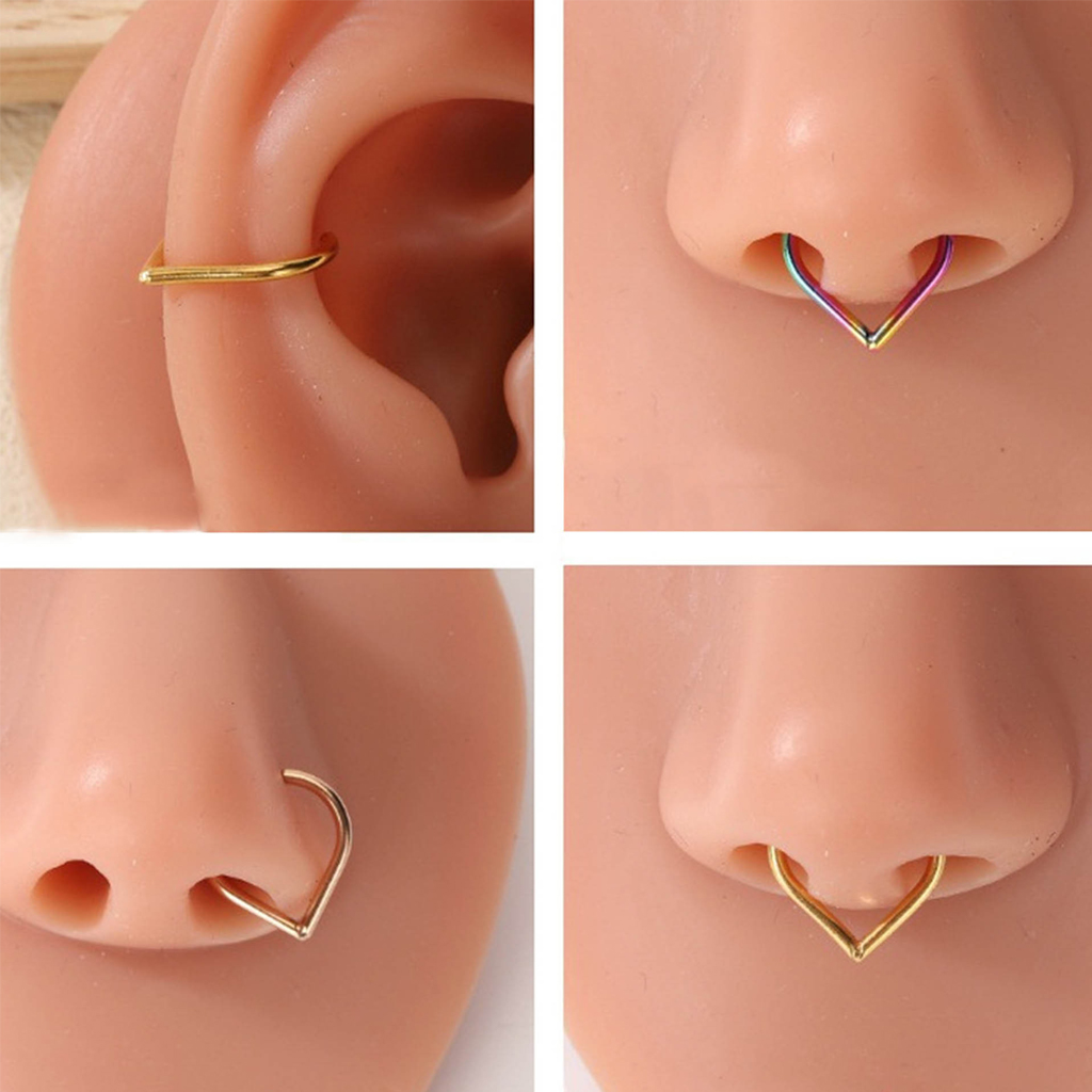 Juego de 5 Anillos de Nariz Fa - Body Jewelry Nose Studs reseña y precio