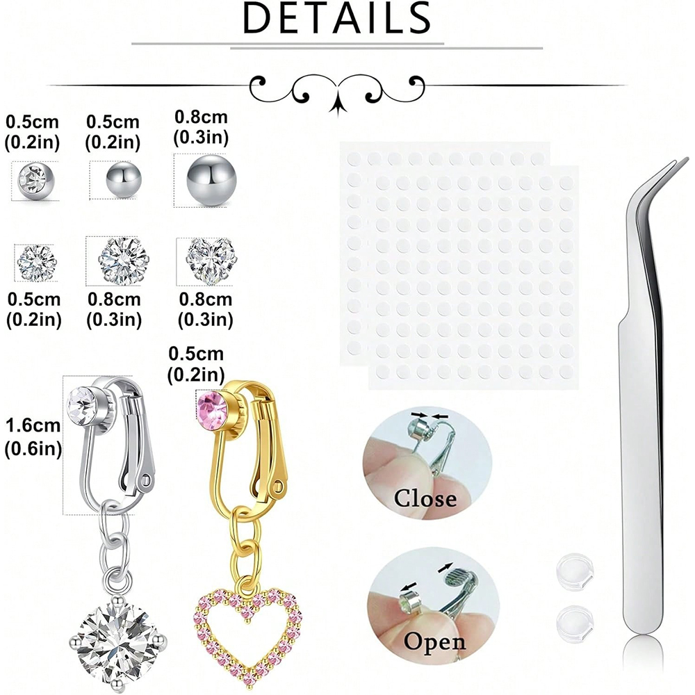 Piercing Falso Dorado para Omb - Body Jewelry Piercing reseña y precio