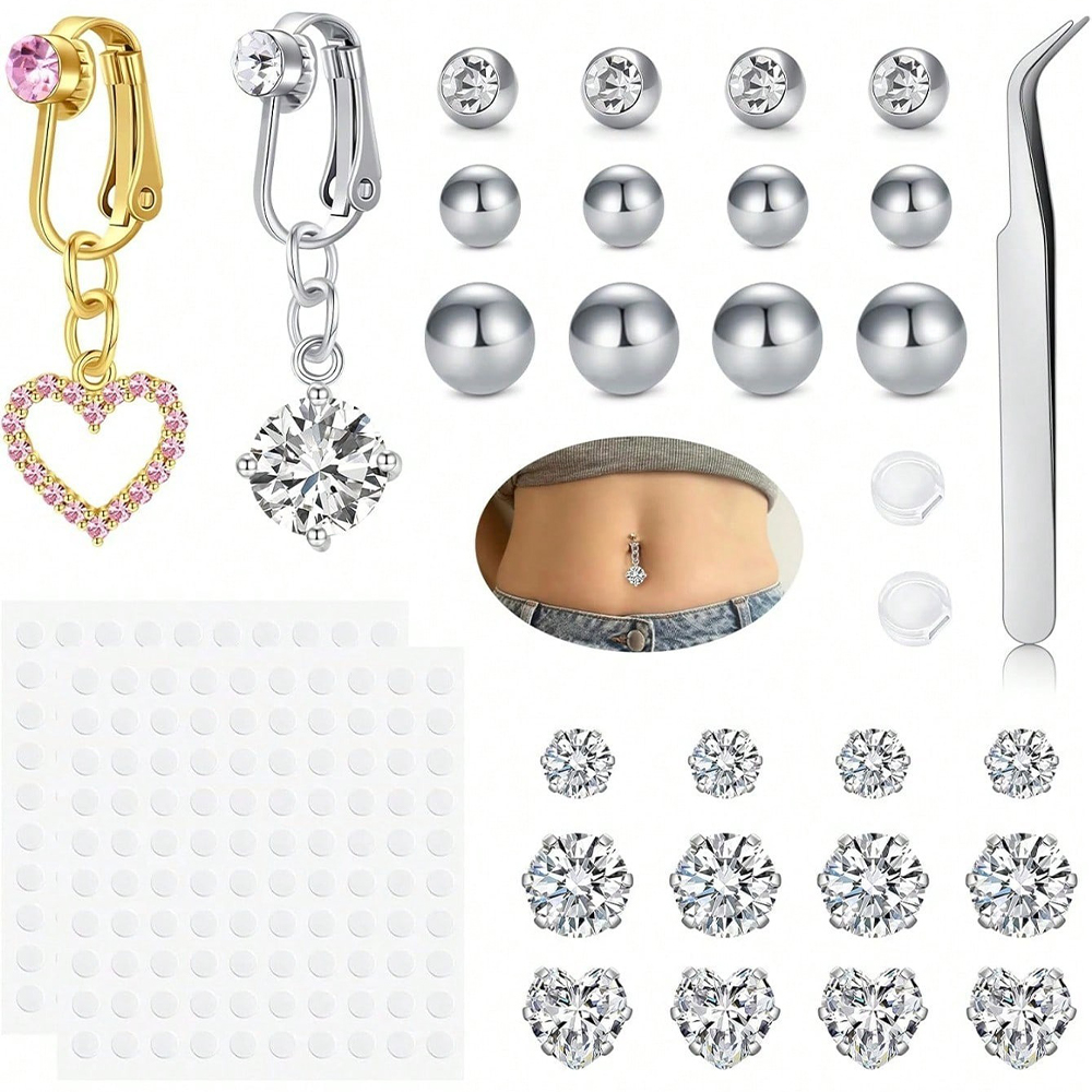 Piercing Falso Dorado para Omb - Body Jewelry Piercing reseña y precio