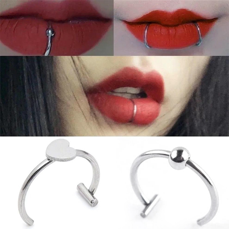 Anillo de nariz falso de acero - Body Jewelry Septum reseña y precio