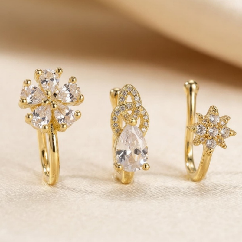 Juego de 3 pinzas para la nari - Body Jewelry Nose Studs reseña y precio