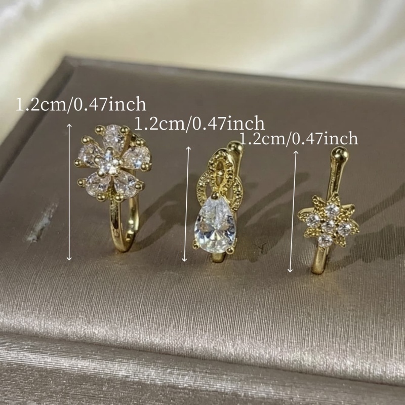 Juego de 3 pinzas para la nari - Body Jewelry Nose Studs reseña y precio