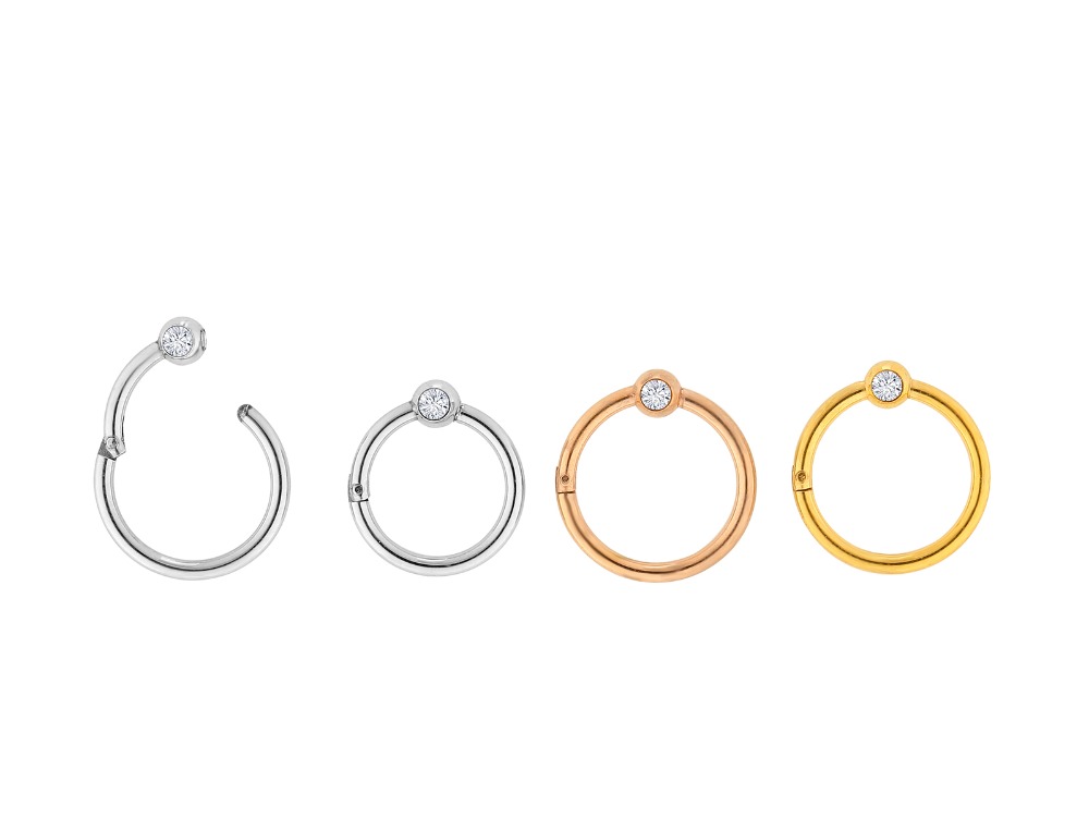 10 unids/lote gemas de acero q - Clicker Ring Seamless reseña y precio