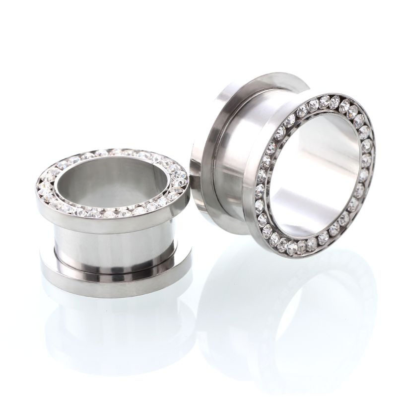 2 unidades/lote Túnel de crist - Body Jewelry Gauges reseña y precio
