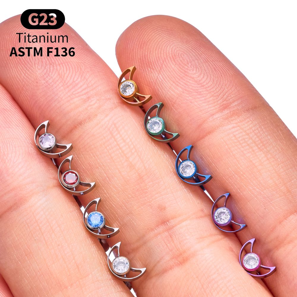 Piercing Labret de Titanio G23 - Body Jewelry Vertical Labret reseña y precio