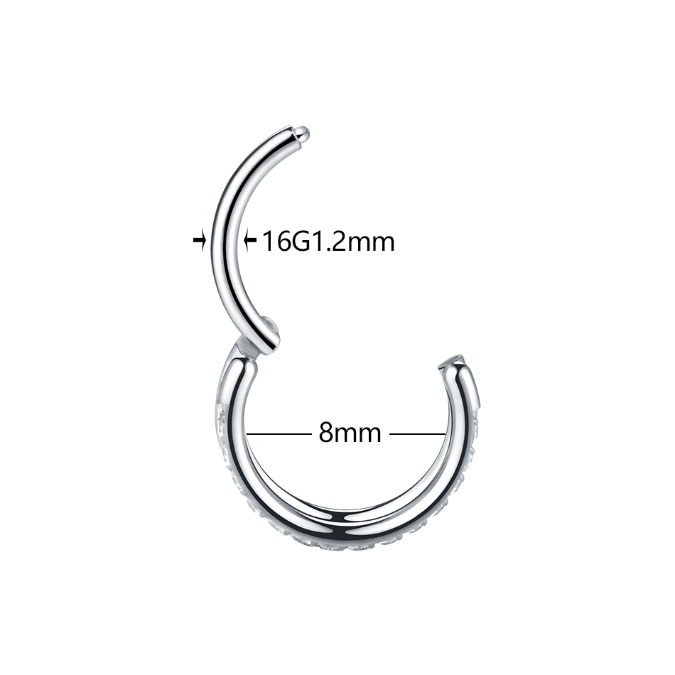 Pendiente de aro de cartílago  - Body Jewelry Septum reseña y precio
