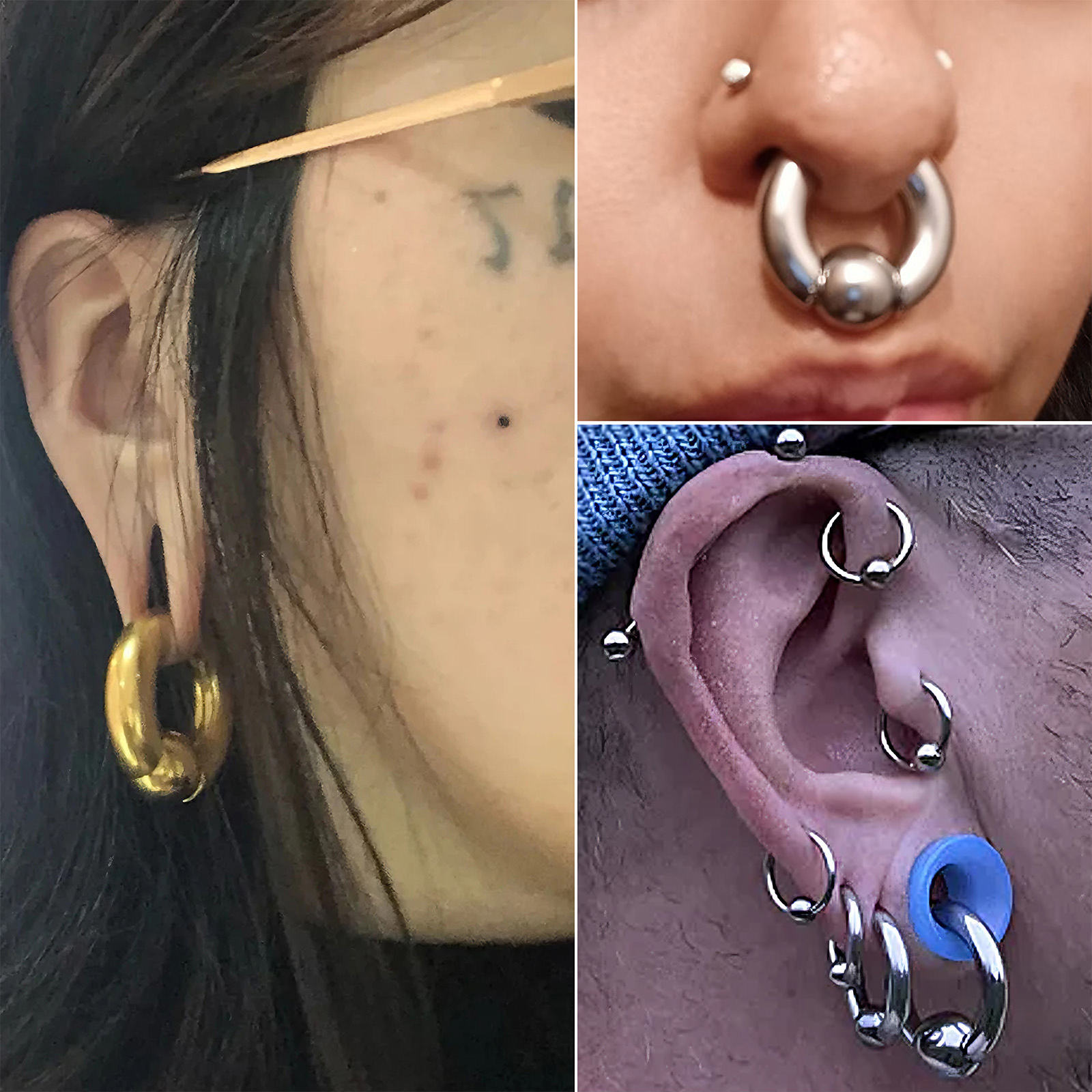 Anillos de cuentas cautivas de - Body Jewelry Gauges reseña y precio