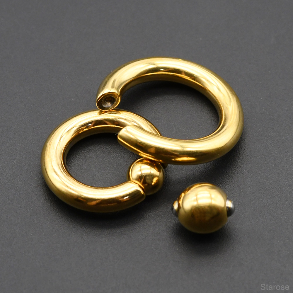 Anillos de cuentas cautivas de - Body Jewelry Gauges reseña y precio