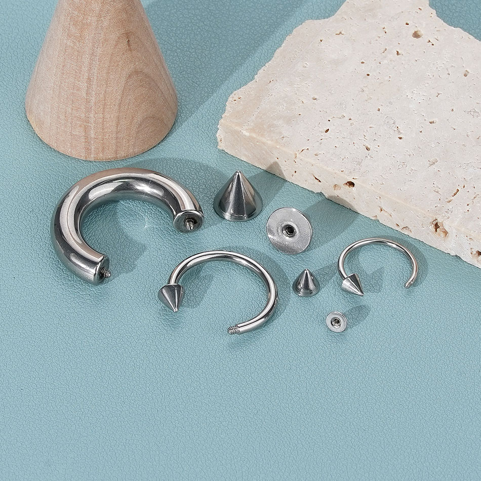 Anillo de herradura de acero i - Body Jewelry Gauges reseña y precio