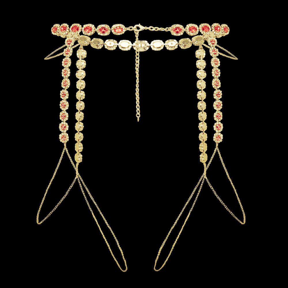 Stonefans-cadena redonda de mu - Body Jewelry Leg Chain reseña y precio