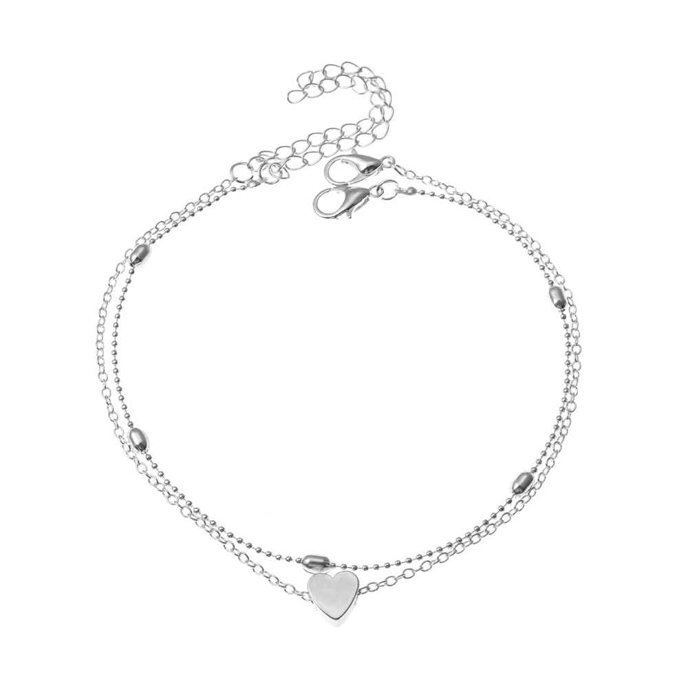 SUMENG-tobilleras de corazón m - Body Jewelry Leg Chain reseña y precio